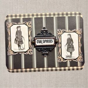 Handmade “Evil Spirits” Goth Greeting Card